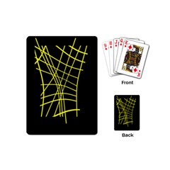 Yellow Abstraction Playing Cards (mini)  by Valentinaart