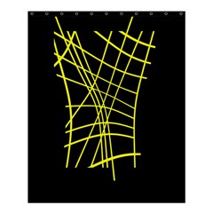 Yellow Abstraction Shower Curtain 60  X 72  (medium)  by Valentinaart