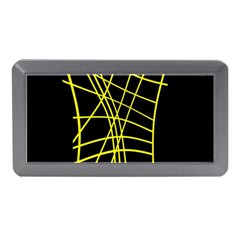 Yellow Abstraction Memory Card Reader (mini) by Valentinaart