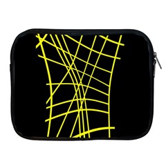 Yellow Abstraction Apple Ipad 2/3/4 Zipper Cases by Valentinaart