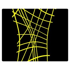 Yellow Abstraction Double Sided Flano Blanket (medium) 