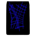 Neon blue abstraction Flap Covers (L)  Front