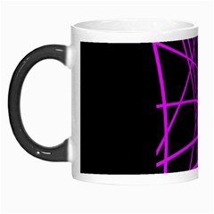 Neon Purple Abstraction Morph Mugs by Valentinaart