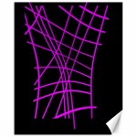 Neon purple abstraction Canvas 16  x 20   15.75 x19.29  Canvas - 1