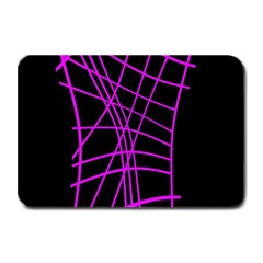 Neon Purple Abstraction Plate Mats