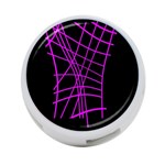 Neon purple abstraction 4-Port USB Hub (Two Sides)  Back