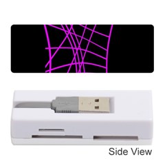 Neon Purple Abstraction Memory Card Reader (stick) 