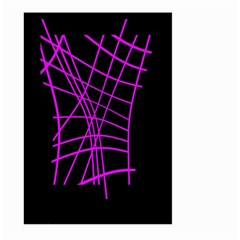 Neon Purple Abstraction Large Garden Flag (two Sides)