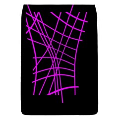 Neon Purple Abstraction Flap Covers (s)  by Valentinaart