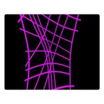 Neon purple abstraction Double Sided Flano Blanket (Large)  Blanket Back