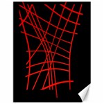 Neon red abstraction Canvas 12  x 16   11.86 x15.41  Canvas - 1