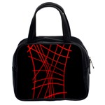 Neon red abstraction Classic Handbags (2 Sides) Front