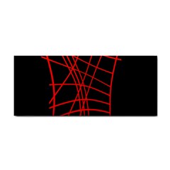 Neon red abstraction Hand Towel