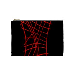 Neon red abstraction Cosmetic Bag (Medium) 