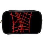 Neon red abstraction Toiletries Bags 2-Side Back