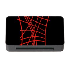 Neon red abstraction Memory Card Reader with CF