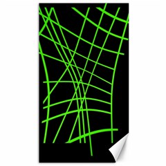 Green Neon Abstraction Canvas 40  X 72  