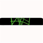 Green neon abstraction Small Bar Mats 24 x4  Bar Mat