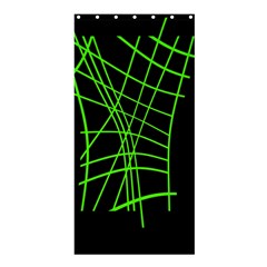 Green Neon Abstraction Shower Curtain 36  X 72  (stall)  by Valentinaart