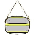 Yellow and gray lines Chain Purses (One Side)  Front