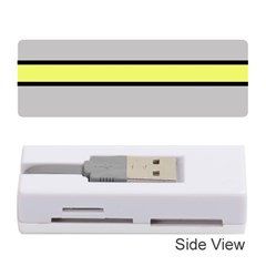 Yellow And Gray Lines Memory Card Reader (stick) 