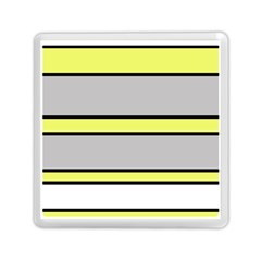 Yellow And Gray Lines Memory Card Reader (square) 