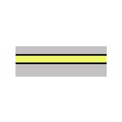 Yellow And Gray Lines Satin Scarf (oblong)