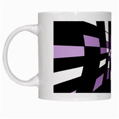 Purple Abstraction White Mugs by Valentinaart