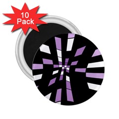 Purple Abstraction 2 25  Magnets (10 Pack)  by Valentinaart