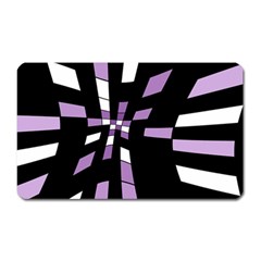 Purple Abstraction Magnet (rectangular) by Valentinaart