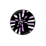 Purple abstraction Hat Clip Ball Marker Front