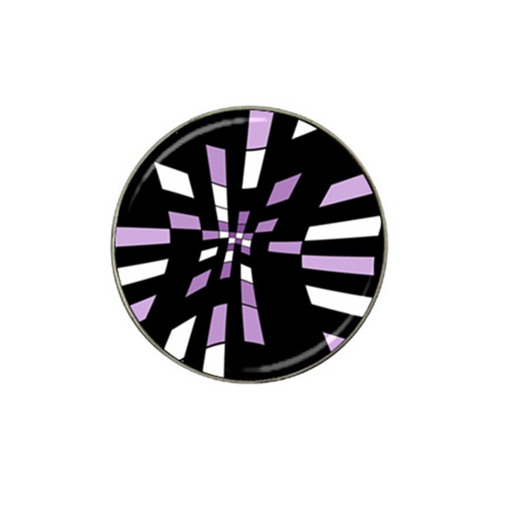 Purple abstraction Hat Clip Ball Marker