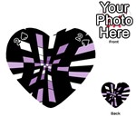 Purple abstraction Playing Cards 54 (Heart)  Front - Spade2