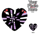 Purple abstraction Playing Cards 54 (Heart)  Front - Heart2