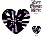 Purple abstraction Playing Cards 54 (Heart)  Front - Spade4