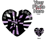 Purple abstraction Playing Cards 54 (Heart)  Front - Joker1