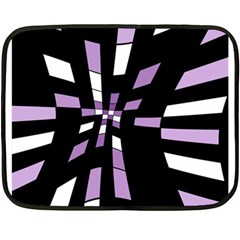 Purple Abstraction Fleece Blanket (mini)