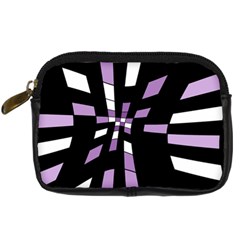 Purple Abstraction Digital Camera Cases by Valentinaart