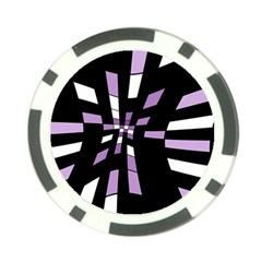 Purple Abstraction Poker Chip Card Guards (10 Pack)  by Valentinaart