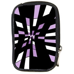 Purple Abstraction Compact Camera Cases by Valentinaart