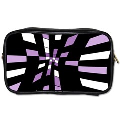 Purple Abstraction Toiletries Bags by Valentinaart