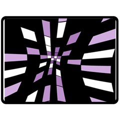 Purple Abstraction Fleece Blanket (large) 