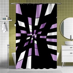 Purple Abstraction Shower Curtain 48  X 72  (small) 