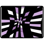 Purple abstraction Double Sided Fleece Blanket (Large)  80 x60  Blanket Front