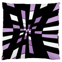 Purple Abstraction Large Flano Cushion Case (one Side)