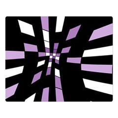 Purple Abstraction Double Sided Flano Blanket (large) 