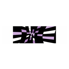 Purple Abstraction Satin Scarf (oblong)