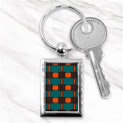 3 Colors Shapes Pattern                                                                                  			key Chain (rectangle)