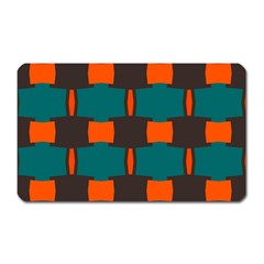 3 Colors Shapes Pattern                                                                                  			magnet (rectangular) by LalyLauraFLM