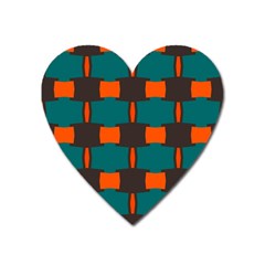 3 Colors Shapes Pattern                                                                                  			magnet (heart)